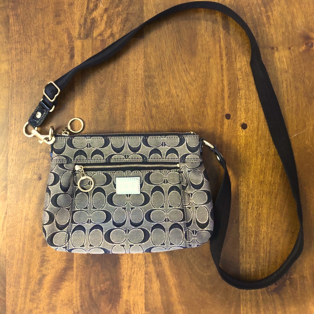 Coach Poppy logo crossbody bag